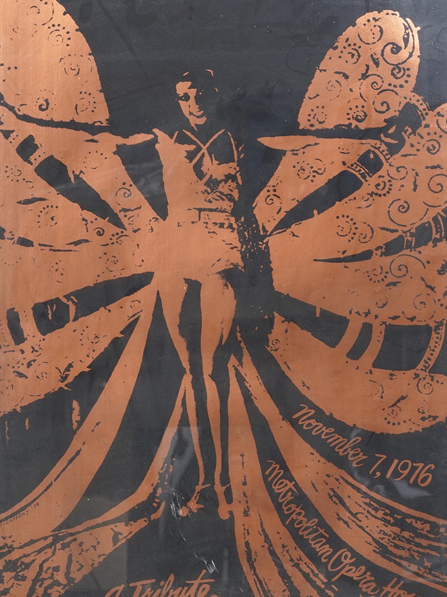 COPPER METAL POSTER JOSEPHINE BAKER BY MCCAFFERY PIC-1